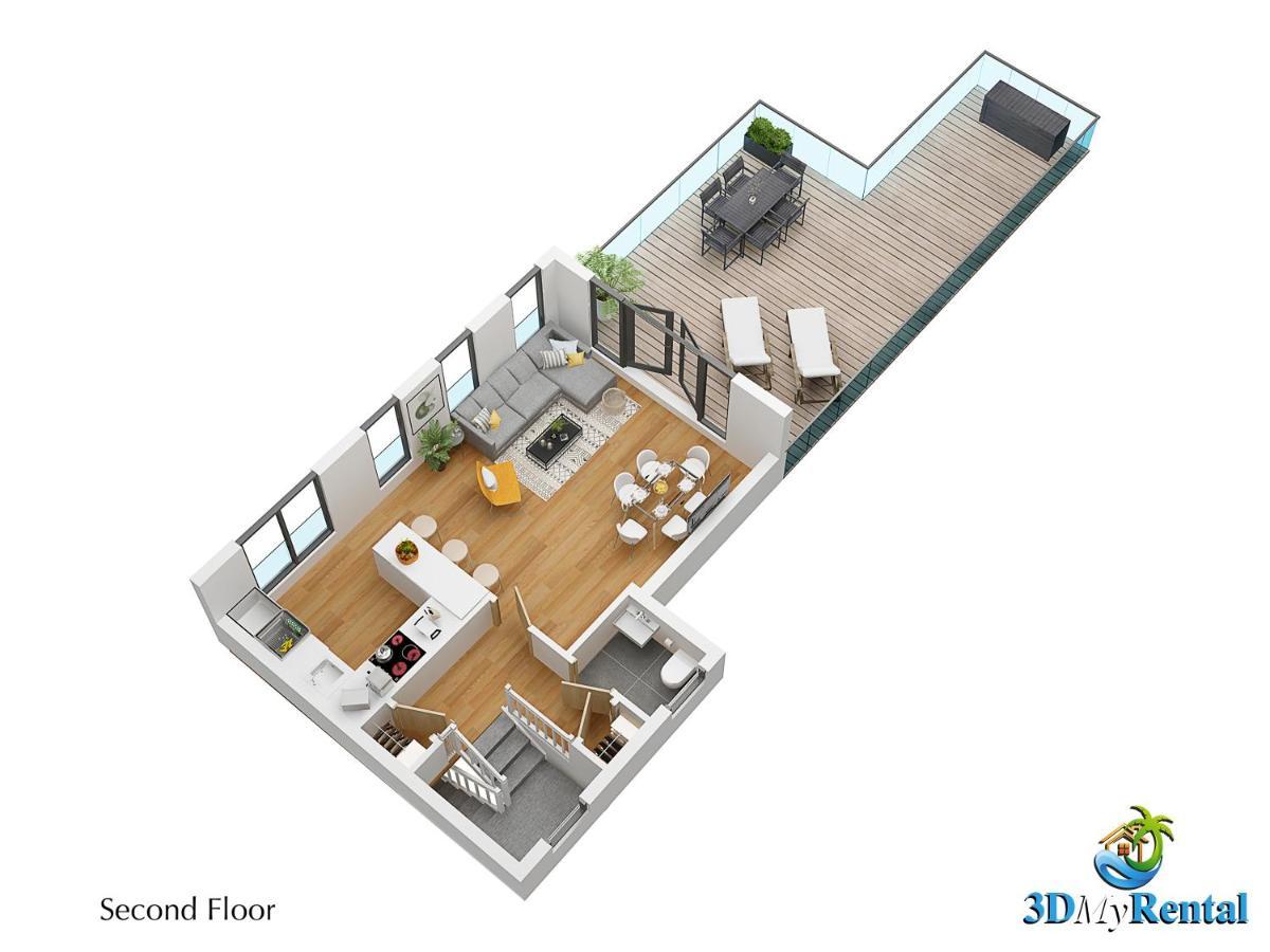 Modern Home For Small Groups By Stones Throw Apartments - Free Parking - Sea View Уърдинг Екстериор снимка